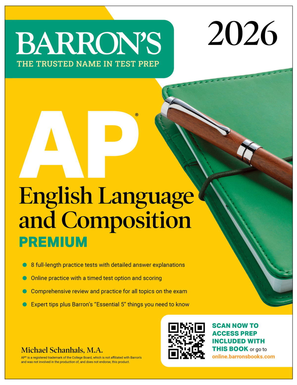 Ap English Language And Composition Premium 2026 21th Edition Michael Schanhals