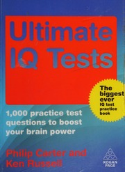 Ultimate Iq Tests 1000 Practice Test Questions To Boost Your Brain Power Carter