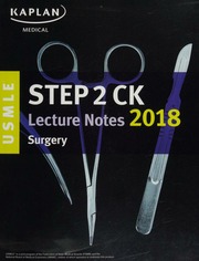 Usmle Step 2 Ck Lecture Notes 2018 Surgery Kaplan Medical