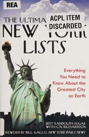 The Ultimate Book Of New York Lists Everything You Need To Know About The Greatest City On Earth Sugar