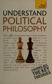 Understand Political Philosophy Thompson Mel 1946