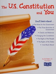 The Us Constitution And You Sobel Syl Gilgannon Denise Illustrator