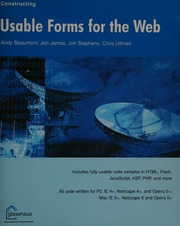 Usable Forms For The Web Beaumont Andy