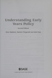 Understanding Early Years Policy 2nd Ed Baldock Peter Fitzgerald
