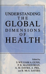 Understanding The Global Dimensions Of Health None None None