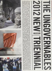 The Ungovernables 2012 New Museum Triennial New Museum Triennial 2012 New York