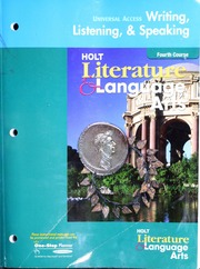 Universal Access Writing Listening Speaking Literature Language Arts Fourth Course Holt