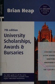 University Scholarships Awards Bursaries Heap Brian Heap Brian University Scholarships Awards