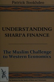 Understanding Sharia Finance Sookhdeo Patrick Institute For The Study Of Islam And Christianity Great Britain