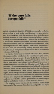 Unhappy Union How The Euro Crisis And Europe Can Be Fixed Peet