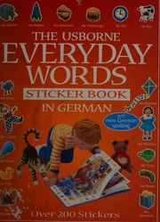 The Usborne Book Of Everyday Words Sticker Book In German Sticker Edition Litchfield