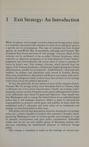Us National Defense For The Twentyfirst Century The Grand Exit Strategy Olsen