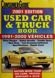 Used Car Truck Book 19912000 Vehicles Unknown