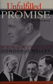 Unfulfilled Promise Memories Of Donogh Omalley Browne P J Pius J
