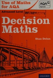 Use Of Maths For Aqa Advanced Level Decision Maths Dolan Stan