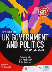 Uk Government And Politics For Asalevel Lynch Philip 1967 Author