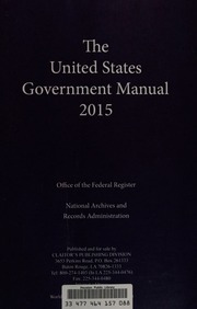The United States Government Manual 2015 United States Office Of The Federal Register