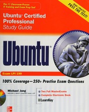 Ubuntu Certified Professional Study Guide Exam Lpi 199 1st Ed Jang