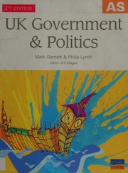 Uk Government Politics As Level 2nd Ed Editor Eric Magee Garnett
