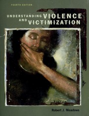 Understanding Violence And Victimization 4th Ed Meadows Robert J