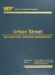 Urban Street Geometric Design Handbook Institute Of Transportation Engineers