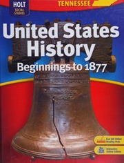 United States History Beginnings To 1877 Tennessee Student Edition Interactive Online Edition Deverell