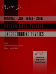 Understanding Physics Pt 1 Cummings Karen Halliday David 19162010 Fundamentals Of Physics 6th Ed Activity Based Physics Group