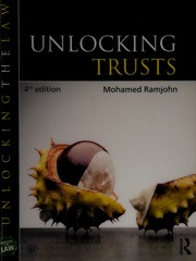 Unlocking Trusts 4th Edition Ramjohn Mohamed