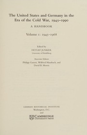 The United States And Germany In The Era Of The Cold War 19451990 A Handbook Junker