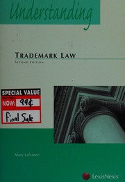 Understanding Trademark Law 2nd Ed Lafrance Mary 1958