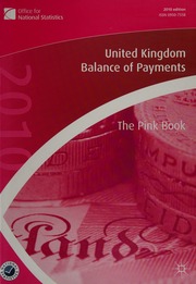 United Kingdom Balance Of Payments 2010 The Pink Book Great Britain Office For National Statistics