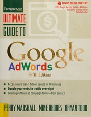 Ultimate Guide To Google Adwords Fifth Edition Marshall Perry S