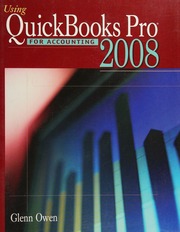 Using Quickbooks Pro 2008 For Accounting Owen Glenn 1953