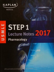 Usmle Step 1 Lecture Notes 2017 Pharmacology Davis Craig Editor