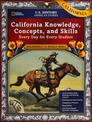 Us History American Stories Beginnings To World War I California Knowledge Concepts And Skills National Geographic Learning