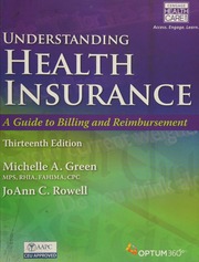 Understanding Health Insurance A Guide To Billing And Reimbursement Green