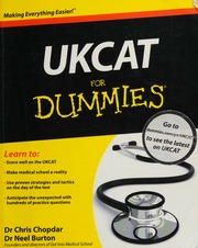 Ukcat For Dummies Chopdar Chris Burton Neil