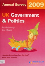 Uk Government And Politics Annual Survey 2009 Magee Eric