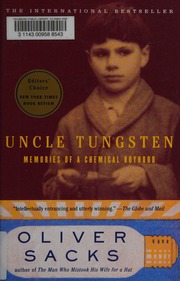 Uncle Tungsten Memories Of A Chemical Boyhood Sacks Oliver