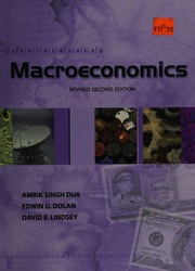 Understanding Macroeconomics Dua Amrik Singh Dolan Edwin G Lindsey
