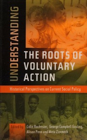 Understanding The Roots Of Voluntary Action Historical Perspectives On Current Social Policy Rochester