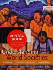 Understanding World Societies A History Mckay John P Author