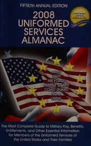 Uniformed Services Almanac 2008 50th Annual Ed Hunter Ronald S