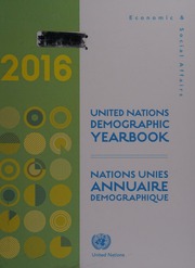 United Nations Demographic Yearbook 2016 United Nations Department Of Economic And Social Affairs