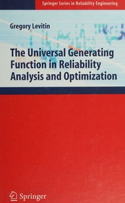 The Universal Generating Function In Reliability Analysis And Optimization 1 Edition Levitin