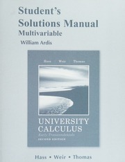 University Calculus Early Transcendentals Multivariable Pearson Education