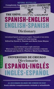 The University Of Chicago Spanishenglish Dictionary Diccionario Universidad De Chicago Inglesespanol Castillo