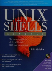 Unix Shells By Example 3rd Ed Quigley Ellie