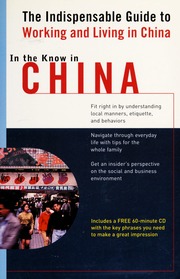 In The Know In China The Indispensable Crosscultural Guide To Working And Living In China 1st Pbk Ed Phillips
