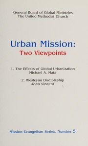 Urban Mission Two Viewpoints Kimbrough S T 1936 Mata Michael A Vincent